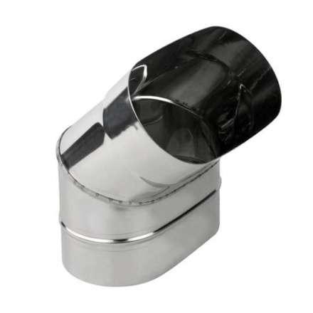 Колено овал. сечения (Отвод) 45 из нерж. ст. 304-1,0 мм, горизонт. купить в Витебске