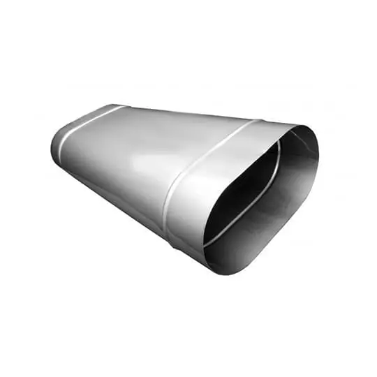 Труба овал. сечения (вставка) L-250 мм из нерж. ст. 430-1,0 мм купить в Витебске
