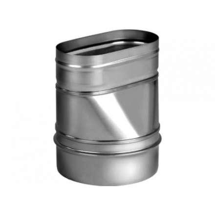 Переход прямой овальный из нерж. ст. 304-0,8 мм купить в Витебске