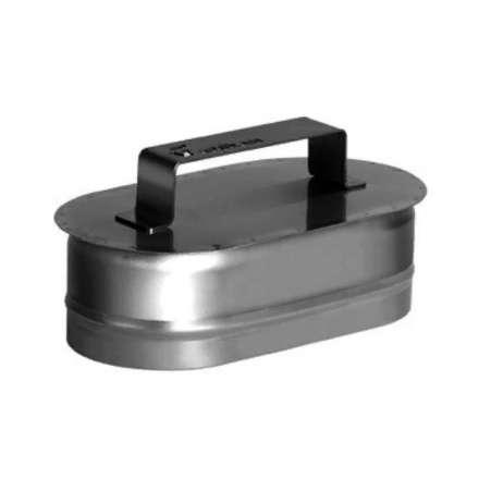 Заглушка овальная с ручкой из нерж. стали 304-0,5 мм купить в Витебске