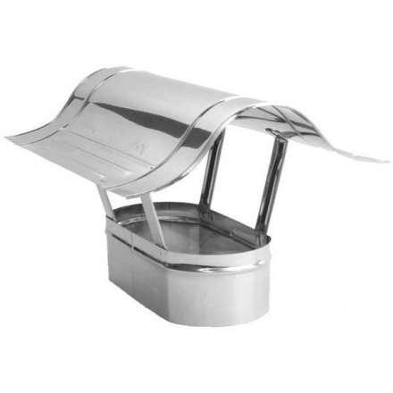 Зонт овальный для дымохода из нерж. ст. 304-0,5 мм купить в Витебске