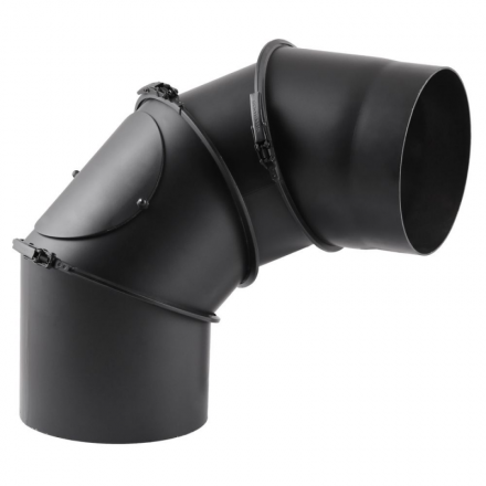 Дымоходное колено (отвод) KAISER PIPES (2мм) 4-сегментное, поворотное 180° в Витебске