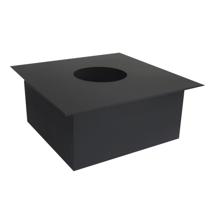 Потолочно-проходной узел (ППУ) КПД ЧЕРНЫЙ под сэндвич (450x450) фото в Витебске