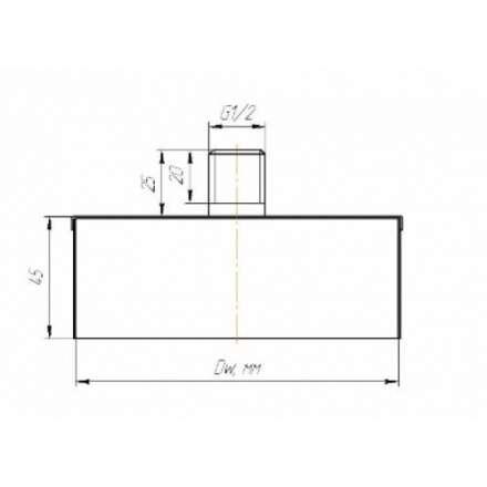Заглушка с конденсатоотводом КПД ЧЕРНЫЙ в Витебске