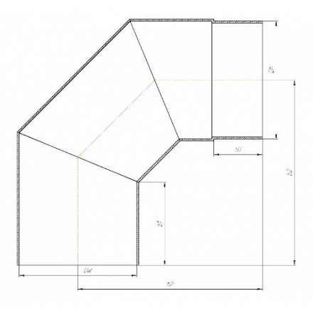 Отвод 90° КПД ЧЕРНЫЙ в Витебске