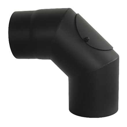 Отвод 90° с ревизией КПД ЧЕРНЫЙ купить в Витебске