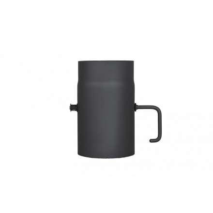 Труба с шибером 250 мм КПД ЧЕРНЫЙ фото в Витебске