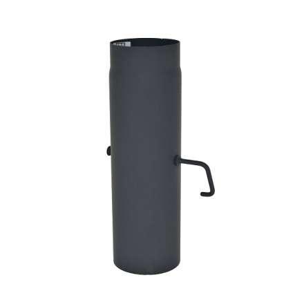 Труба с шибером 500 мм КПД ЧЕРНЫЙ фото в Витебске