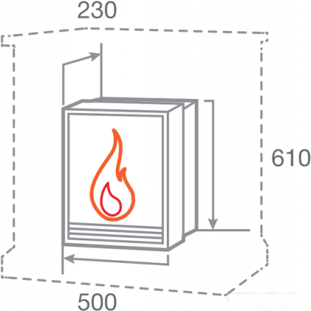 Электрокамин RealFlame FOBOS-S LUX BR в Витебске