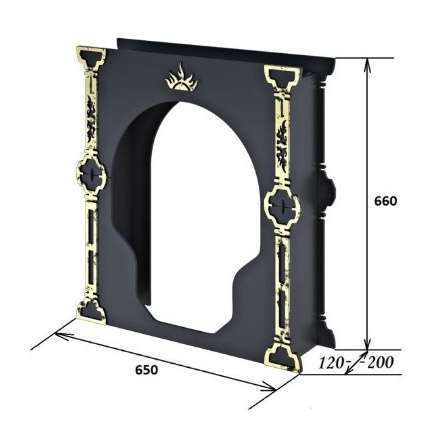 Портал Царь-печи средний стальной в Витебске