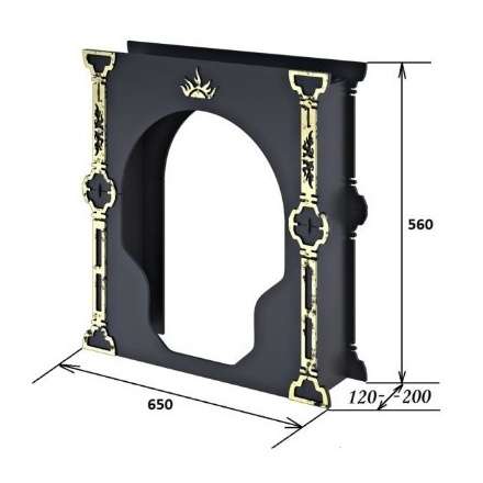 Портал Царь-печи малый стальной в Витебске