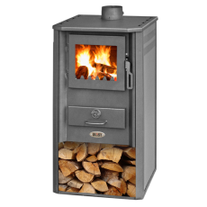 Печь-камин Blist Oganj LM стальная дверца красная фото в Витебске