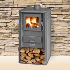 Печь-камин Blist Oganj LM стальная дверца красная фото в Витебске