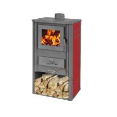 Печь-камин Blist Oganj LM стальная дверца красная фото в Витебске