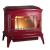 Купить Печь-камин Invicta Bradford красная эмаль в интерьере чугунная в Витебске в Витебске