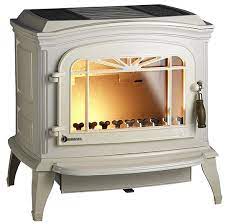 Купить Печь-камин Invicta Bradford белая эмаль в интерьере чугунная в Витебске в Витебске