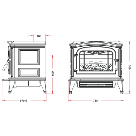 Купить Печь-камин Invicta Bradford белая эмаль в интерьере чугунная в Витебске в Витебске
