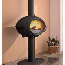 Купить Печь-камин Invicta Brio в интерьере чугунная в Витебске в Витебске