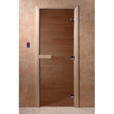 Стеклянная дверь для бани Doorwood Теплый день 1900x700 (стекло 8 мм, 3 петли) купить в Витебске