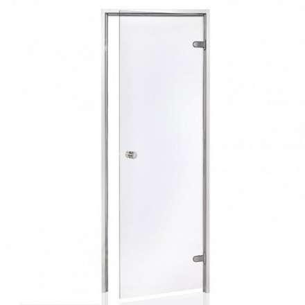 Дверь для бани стеклянная Harvia 8/19 коробка алюминий, стекло прозрачное в Витебске