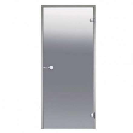 Дверь для бани стеклянная Harvia 7/19 коробка алюминий, стекло сатин в Витебске
