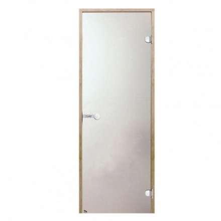 Дверь для бани стеклянная Harvia 7/19 коробка ольха, сатин в Витебске