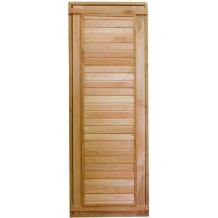 Дверь для бани ComfortProm 700x1900 ольха деревянная глухая с фольгой купить в Витебске