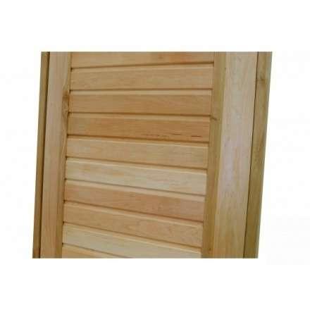 Дверь для бани ComfortProm 700x1900 ольха деревянная глухая с фольгой в Витебске