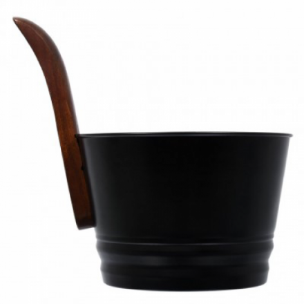 Бадья из стали 4 л черная Банные штучки 41351 купить в Витебске