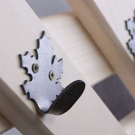 Вешалка Ромб с 5-ю железными кленовыми крючками в Витебске