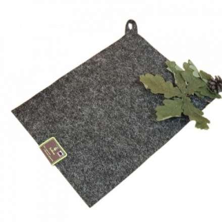 Коврик для бани и сауны, 30 х 40 см, войлок серый Б42030 купить в Витебске