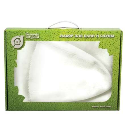 Набор из двух предметов (Шапка Классик, коврик белый) 41103 в Витебске