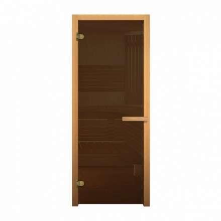 Стеклянная дверь для бани Fireway бронза 1900*700 (стекло 8 мм, 2 петли) купить в Витебске