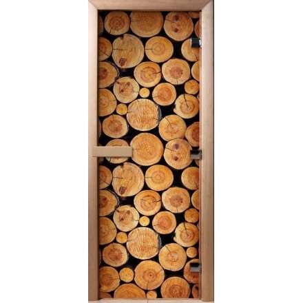 Дверь для сауны Doorwood с фотопечатью A043 1900x700 в Витебске