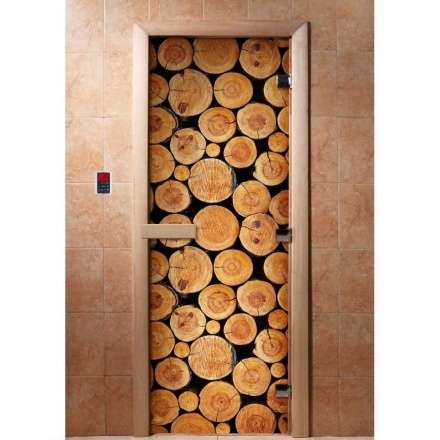 Дверь для сауны Doorwood с фотопечатью A043 1900x700 в Витебске