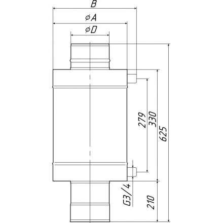 Теплообменник Термофор КОСТАКАН 8 л самоварного типа в Витебске