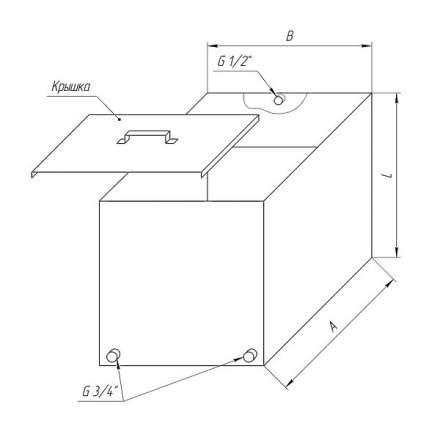 Бак Ferrum Комфорт для теплообменника 90 л в Витебске