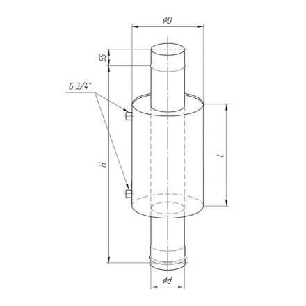 Бак Ferrum Комфорт для печи с водяным контуром 7 л в Витебске