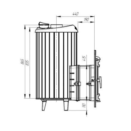 Печь банная ProMetall Атмосфера XL в ламелях Жадеит в Витебске
