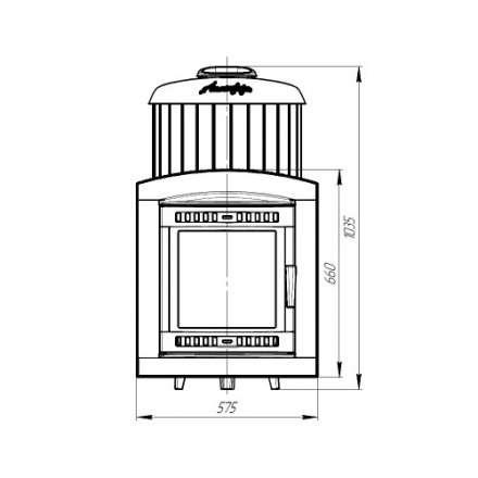Печь банная ProMetall Атмосфера XL в ламелях Окаменевшее дерево в Витебске
