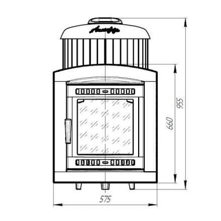 Печь банная ProMetall Атмосфера L+ в ламелях Жадеит наборный рисунок в Витебске