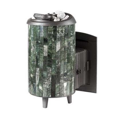 Печь банная ProMetall Атмосфера XL+ в ламелях из натурального камня Змеевик в Витебске