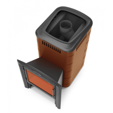 Печь для бани Термофор Тунгуска 2017 Inox Витра терракота фото в Витебске