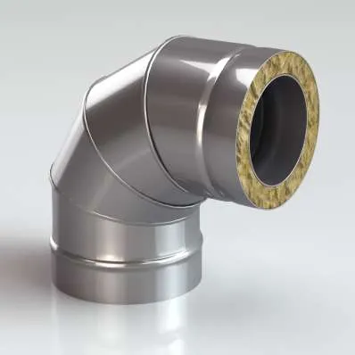 Сэндвич-Колено (Отвод) 90 304/430-0,8, изол. 50 мм в Витебске