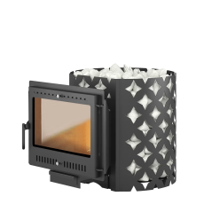 Чугунная печь для бани ЭТНА 24 (Панорама) "М" Амазонка бай фото в Витебске