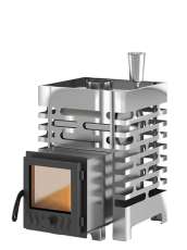 Печь для бани Везувий ASTON 12 INOX стекло купить в Витебске