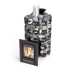 Печь для бани Семирамида Inox Люмина антрацит Амазонка бай фото в Витебске