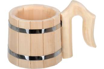 Кружка бондарная 0,5 л, «С лёгким паром», липа купить в Витебске