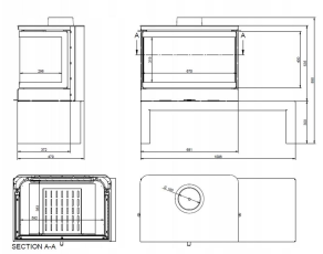 Печь-камин KFD STO MAX 14 3F Амазонка бай фото в Витебске