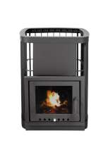 Купить стальную печь для бани KRONOS ГИГАНТ 24 ВС ПАНОРАМА Амазонка бай фото в Витебске